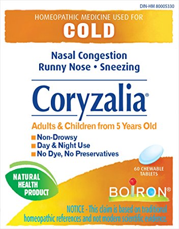 Boiron Coryzalia Cold Relief Tablet