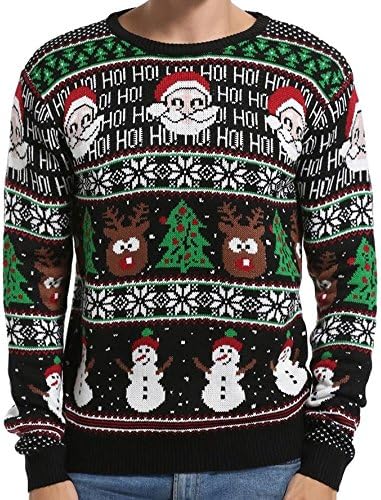 *daisysboutique* Men's Holiday Reindeer Snowman Santa Snowflakes Sweater