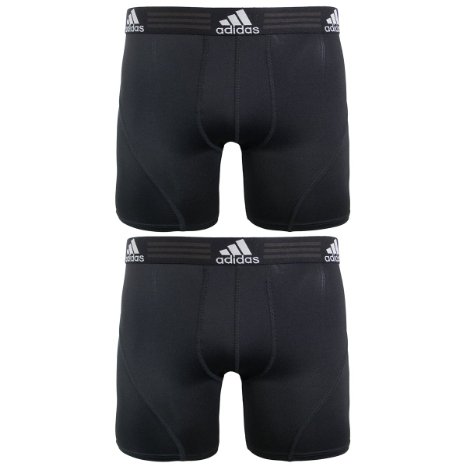 adidas Mens Sport Performance Climalite Boxer Brief Underwear 2-Pack