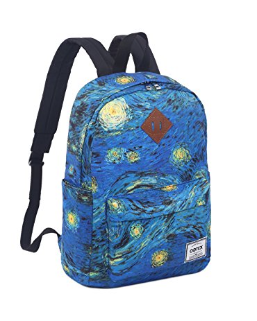 ODTEX Backpack Fits for 15 inch Laptop and Tablet Van Gogh The Starry Night