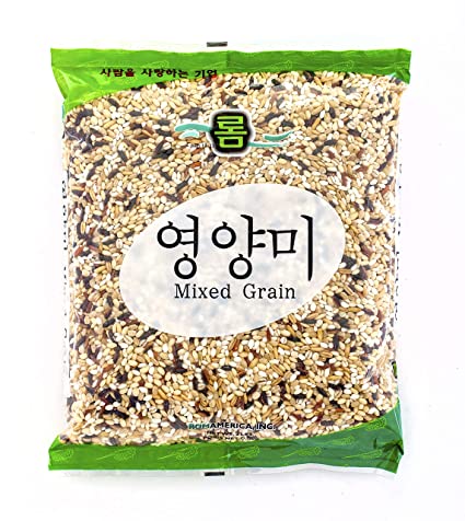 ROM AMERICA 7 Seven Mixed Grains Brown Rice Sweet Rice Whole Barley 2 Pound - 7곡 영양미 잡곡