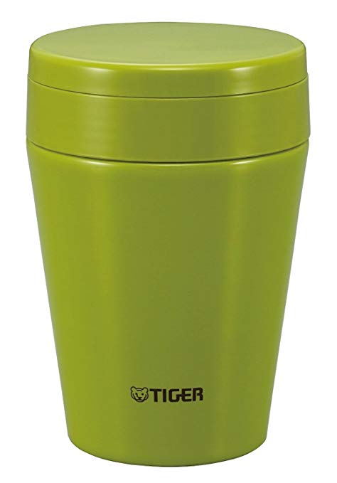 Tiger MCC-C038-GA Stainless Steel Vacuum Insulated Soup Cup, 12-Ounce, Olive Green