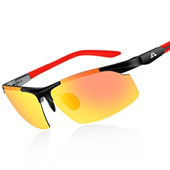 HODGSON Polarized Sunglasses for Men or Women, Al-Mg Metal Driving Glasses