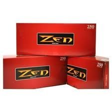 Zen Full Flavor King Size Cigarette Tubes (250 Ct/box) ONE CASE =40 Boxes