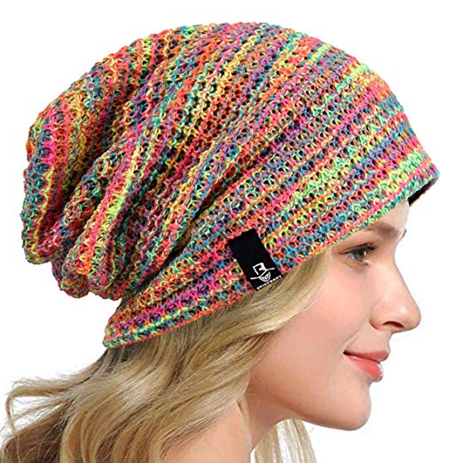 HISSHE Women Slouch Beanie Knit Beret Skullcap Long Baggy Winter Summer Hats B08w