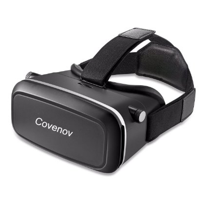 Covenov 3D VR Glasses Virtual Reality Video Glasses Movie Game Glasses Head-Mounted With NFC for GoogleiPhoneblackberrySamsung NoteLG HTCxiaomi