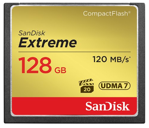 SanDisk Extreme 128GB CompactFlash Memory Card (SDCFXSB-128G-G46)