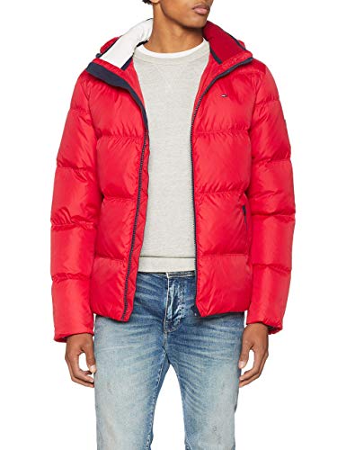 Tommy Jeans Men's Essential Down Jacket, Red