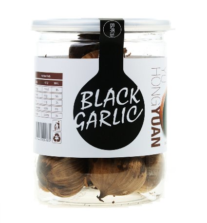 RioRand YUHONGYUAN 170g Organic WHOLE Black Garlic contains approximately 850 mg S-allyl-cysteine per bulb Aged for FULL 90 days 5A FIRST CLASS One-clove garlic170g