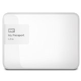 WD 1TB White My Passport Ultra Portable External Hard Drive - USB 30 - WDBGPU0010BWT-NESN