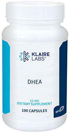 Klaire Labs DHEA 25 Milligrams - Micronized for Superior Absorption (100 Capsules)