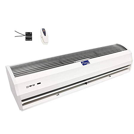 Awoco 36" FM-1209T 1100 CFM Slim Indoor Air Curtain w/Remote Control and Magnetic Switch, Powerful, Quiet, Small Body, Light Weight
