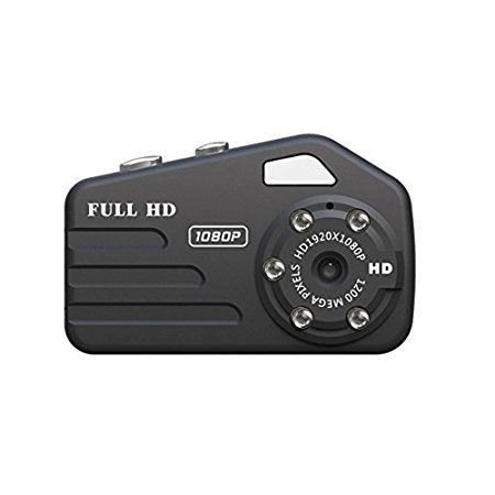 TANGMI Multifunctional Mini Camcorder Metal Spy Camera Ultra-HD 19201080P Night Vision 1200 Mega Pixels HD Camcorder & External Storage