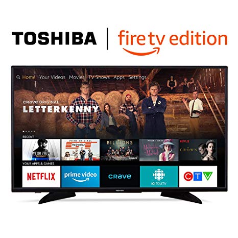 Toshiba 43LF621C19 43-inch 4K Ultra HD Smart LED TV with HDR - Fire TV Edition (  Free English Echo Dot)