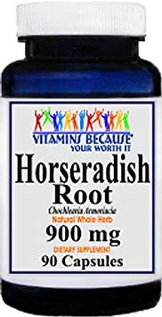 Horseradish Root 900mg Natural Whole Herb Capsules - Inflammation, Infection, Respiratory