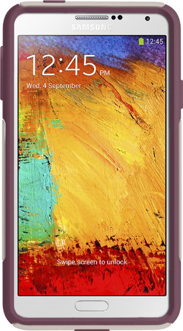 OtterBox Commuter Series Case for Samsung Galaxy Note 3 - Retail Packaging - White/ Purple