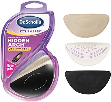 Dr. Scholl’s Stylish Step Hidden Arch Support for Flats, 3 Pairs