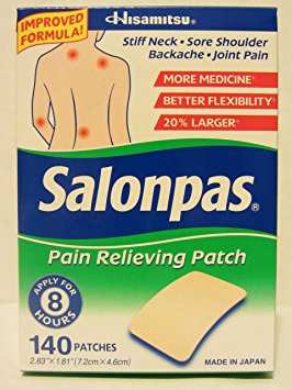 Salonpas pain relieving patch 140 patch - Pack of 1Pack (140 Patches Total)