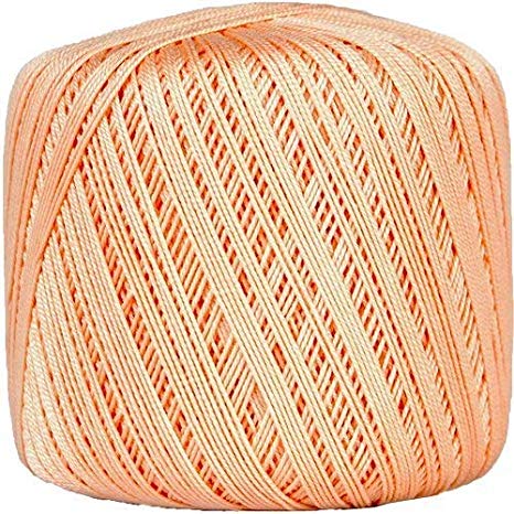 Threadart 100% Pure Cotton Crochet Thread - Size 10 - Color 17 - APRICOT