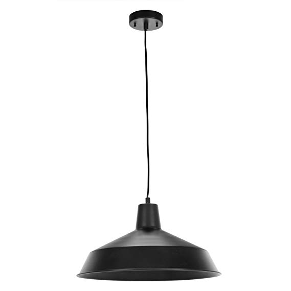 Globe Electric 65155 Pendant Lighting 16 Inch Matte Black