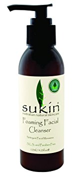 Sukin Foaming Facial Cleanser Pump, 4.23 Fluid Ounce