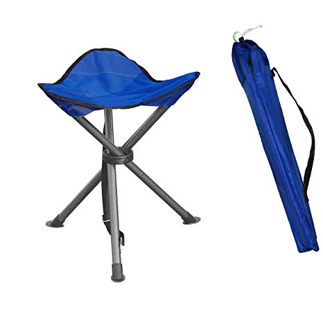 AGOOL Portable Folding Stool Outdoor Square Slack Chair Lightweight Heavy Duty for Camping Mountaineering Hiking Travel House-Using Recreation