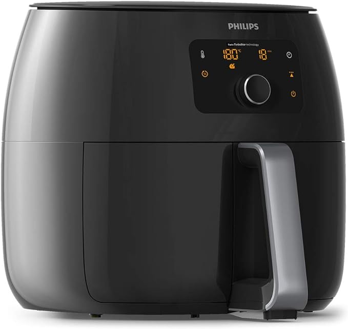 Philips Premium XXL Airfryer - 7.3 Litres, 2225 W, Fat Removal Technology, Recipes (NutriU App), Keep Warm Function, Extra Large Size for the Entire Family (HD9650/99)