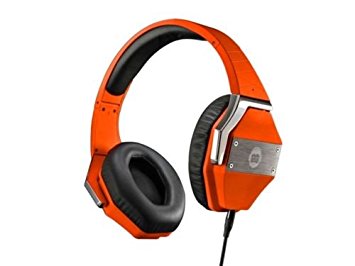 Brooklyn Headphone Company BK9 Studio Style Wired Over the Ear Headset Includes Detachable Cable with Built-In Mic and Protective Shell Case Orange