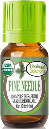 Organic Pine Needle Essential Oil (100% Pure - USDA Certified Organic) Best Therapeutic Grade Essential Oil - 10ml