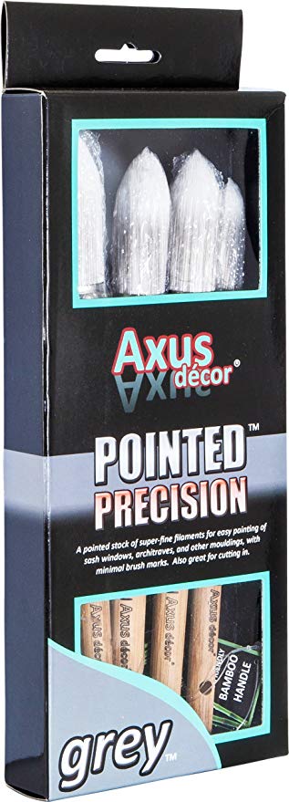 Axus Décor Pointed Precision Brush Set - Grey