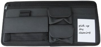 Craig Car Sun Visor Organizer Valet Caddy - Notepad, Wallet, Map Compartment, Sunglass or Eyeglass Holder