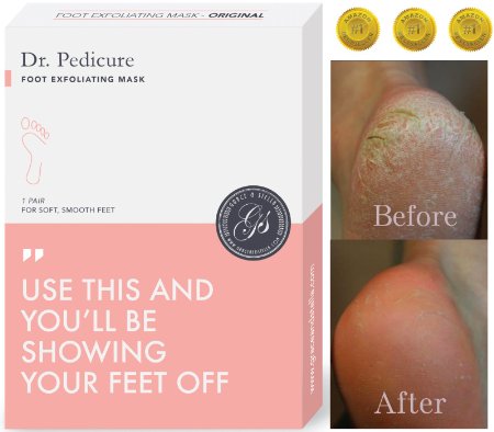 BEST RATED Baby Foot (Pack of 3) Peel Mask by Grace & Stella® - Odor Eliminator & Callus Remover - 100% Satisfaction Guarantee (USA Seller)