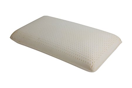 Pile of Pillows 100% Talalay Natural Side Sleeper High Loft Firm Feel Latex Pillow, White, King