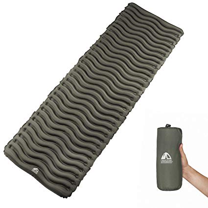 Unigear Sleeping Mat,Ultralight Durable 40D nylon TPU fabric Design，Camping Inflatable Mattress,Sleeping Pad for Hiking, Backpacking, Hammock,Tent,Sleeping Bag