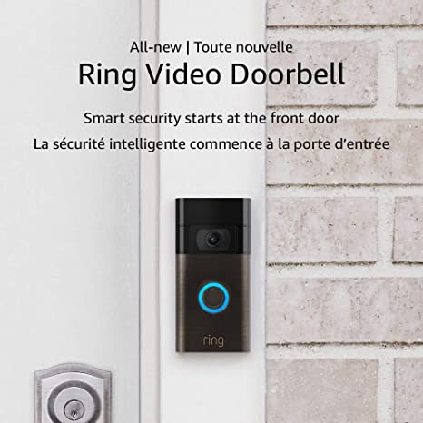 All-new Ring Video Doorbell – 1080p HD video, improved motion detection, easy installation – Venetian Bronze (2020 release)