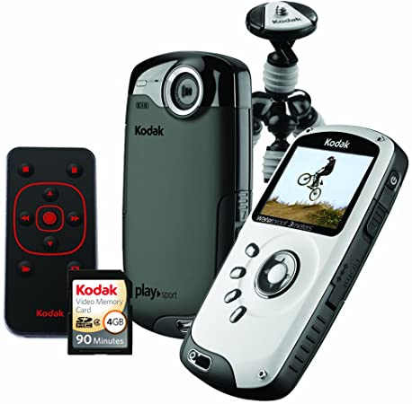 Kodak PlaySport (Zx3) HD Waterproof Pocket Video Camera Bundle (Black) (Discontinued by Manufacturer)