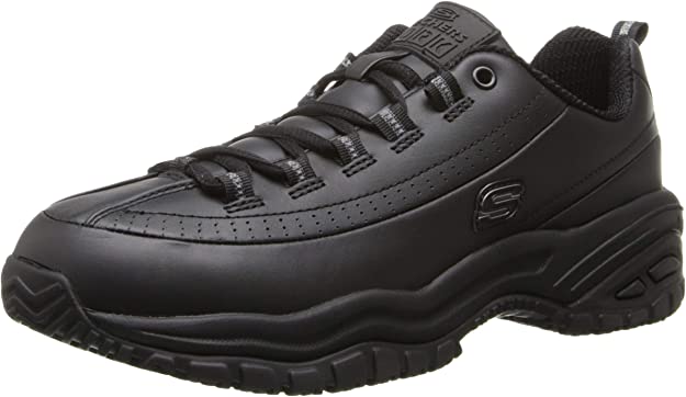 Skechers womens Soft Stride-softie health care and food service shoes, Black, 8 Wide US