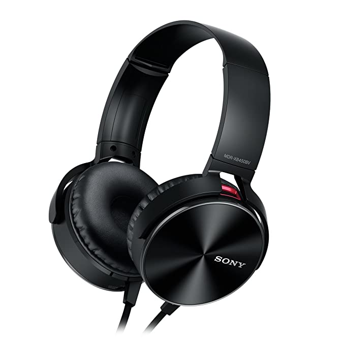 Sony MDR-XB450BV On-Ear Extra Bass(XB) Headphones with Bass-Boost & Vibration (Black)