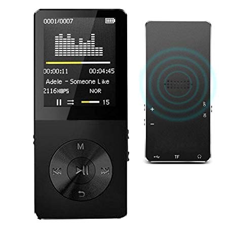 MP3 Player / MP4 Player, Hotechs MP3 Music Player with Slim Classic Digital LCD 1.82'' Screen MINI USB Port with FM Radio, Voice record