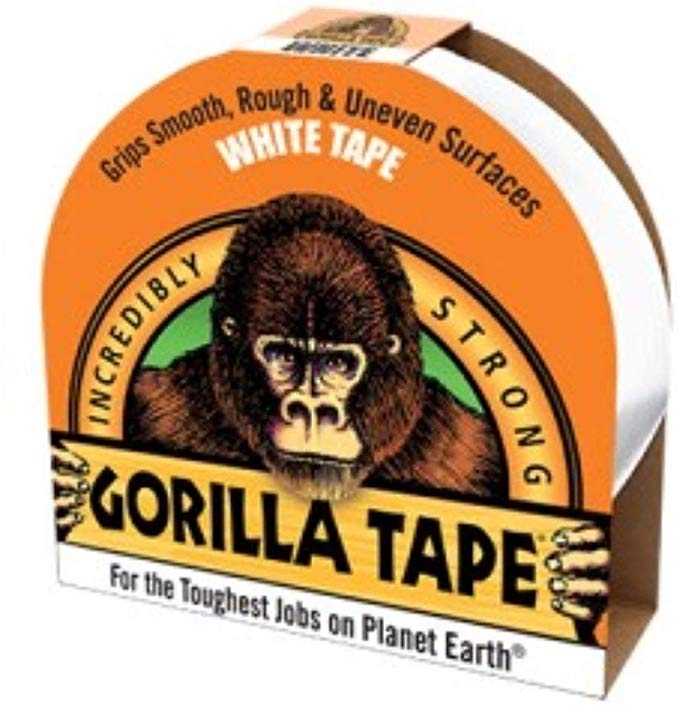 Gorilla Duct Tape White 10m, Cloth, 48mm x