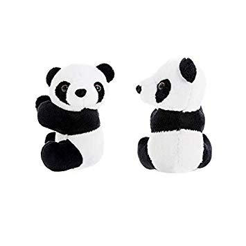 Warmtree toy 4 inch Cute Plush Panda Clip Note Clip Stand Photo Holder Stand Memo Clip,Pack of 2