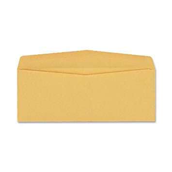 Quality Park Kraft Envelopes, #11, 4-1/2 x 10-3/8, 28lb, Brown Kraft, 500/Box (11362)