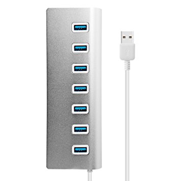 Seternaly Superspeed USB 3.0 Hub 7 Ports USB Splitter for Macbook, Mac Pro, iMac, Notebook, PC, Laptop, USB Flash Drives