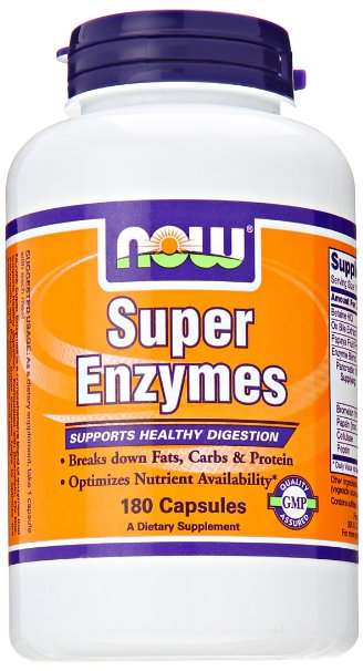 NOW Foods Super Enzymes Capsules 180 Count