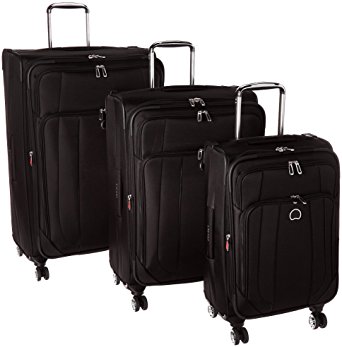 Delsey Luggage Helium Cruise 3 Piece Exp 4 Wheel Spin Lug