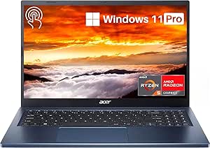 acer 2024 Newest Aspire 3 Touchscreen Laptop, 15.6" FHD Display, Windows 11 Pro, AMD Ryzen 5 7520U (Beats i7-1165G7), 8GB DDR5 RAM, 2TB SSD, Wi-Fi 6, HDMI, Business & Student Laptop, Quiet Blue