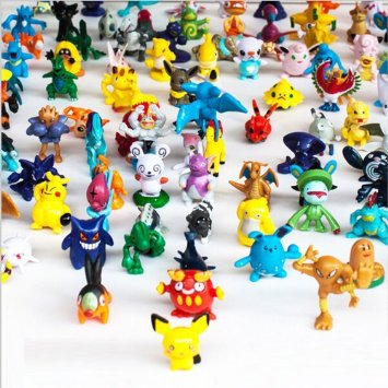 OliaDesign Pokemon Pikachu Monster Mini Action Figures Toy (Lot of 24 Piece), 1"