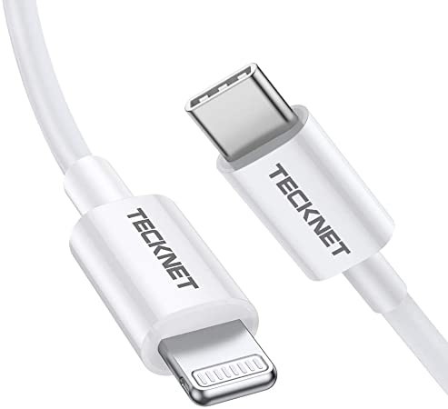 TECKNET USB C to Lightning Cable 3ft / 1M MFi Certified Supports Power Delivery Fast Charging with Type-C PD Charger Compatible with iPhone X XS XR XS MAX 8 8 Plus