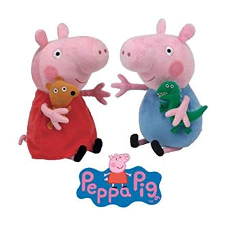 Ty Beanie Babies - Peppa Pig & George Set - 6"