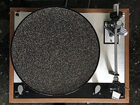 CoRkErY Cork N Rubber Turntable Platter Mat - Audiophile Anti-Static Slipmat | Made in USA